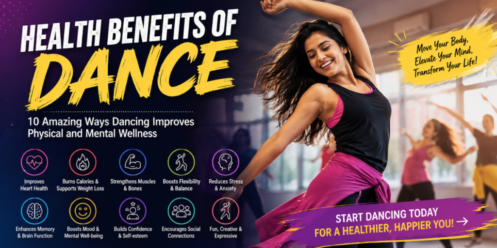 Health Benefits of Dance through professional dance classes at Yuva Dance Academy