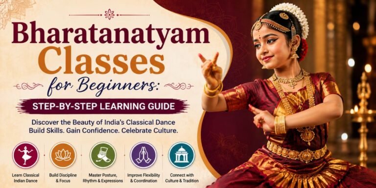 Bharatanatyam Classes for beginners learning Indian classical dance at Yuva Dance Academy